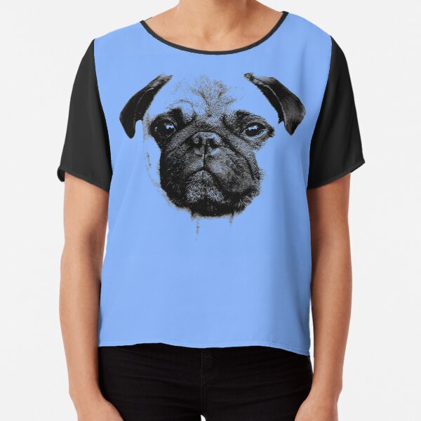 MOPS HUNDEWELPE Chiffon Top