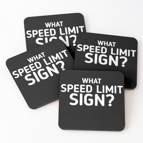 Item preview, What Speed Limit Sign - Sports Cars Enthusiast - Graphic Typographic Text Saying - Race Car Driver Lover -  designed and sold by Gaming x Sports.