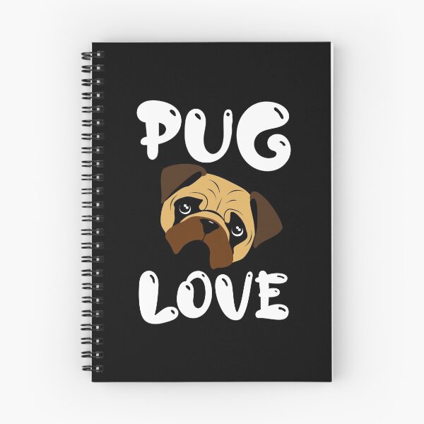 Item preview, Pug Love fun quote  designed and sold by Louise Bastard.