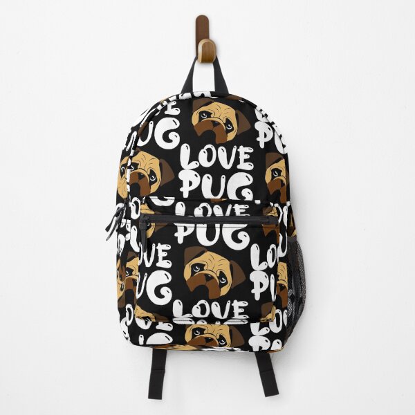 Item preview, Pug Love fun quote designed and sold by Louise Bastard.