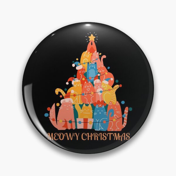 Item preview, Meowy Christmas! Cute Christmas cat design! designed and sold by HROC.