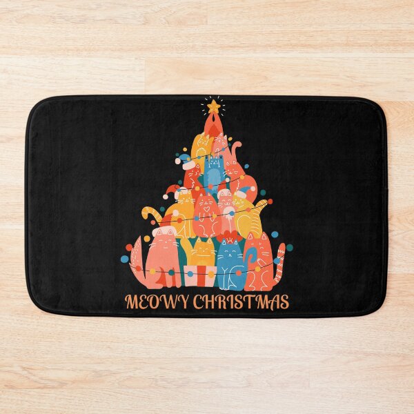 Item preview, Meowy Christmas! Cute Christmas cat design! designed and sold by HROC.