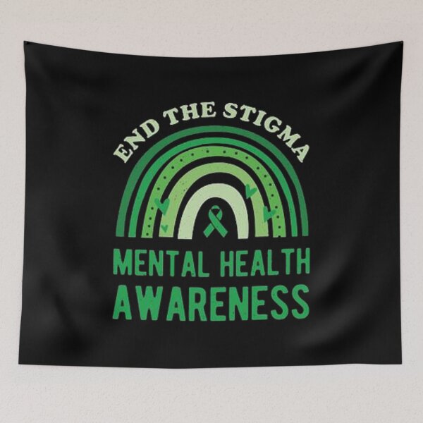Item preview, End The Stigma Mental Health Awareness We Wear Green | World Mental Health Day  designed and sold by ghazalish.