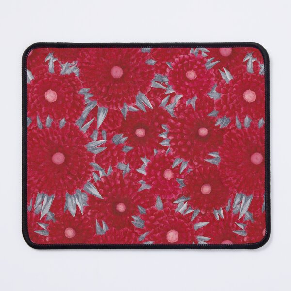 Item preview, Bright red flowers with gray leaves designed and sold by IrinaIkar.