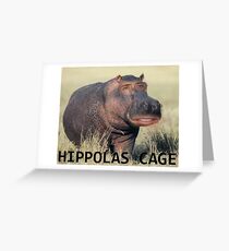 Nicolas Cage - Hippolas Cage Greeting Card