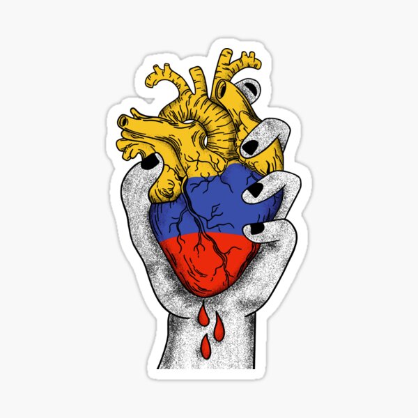 Colombian Heart Sticker
