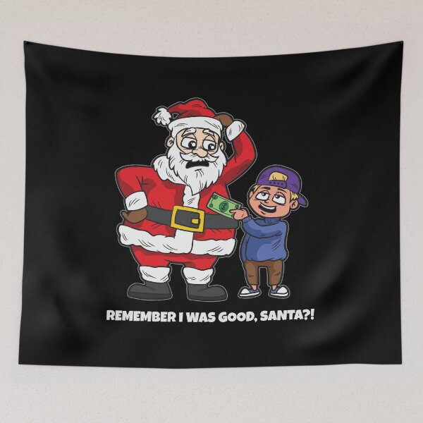 Item preview, Santa Claus getting bribed by good Boy designed and sold by Moonpie90.