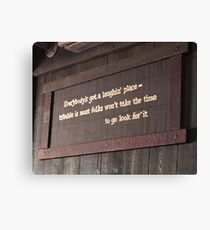 Splash mountain Canvas Print