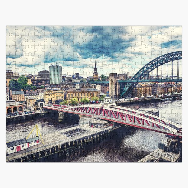 Newcastle upon Tyne city art #newcastle #england Jigsaw Puzzle