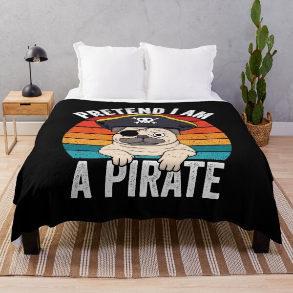 Item preview, Halloween Pretend Im A Pirate Vintage Pug Lovers designed and sold by Creativy.