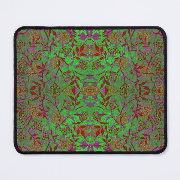 Item preview, Jasmine by William Morris - Faded Metallic Green Red Purple Floral Vintage Pattern Variation designed and sold by PatternPerfect.