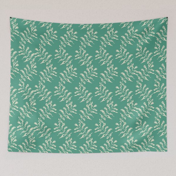 Item preview, Winter Green & Winter White Leaves designed and sold by Kettukas.