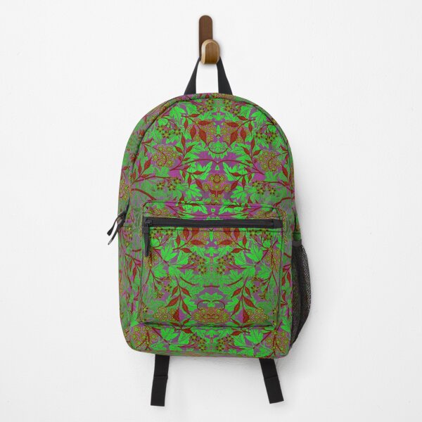 Item preview, Jasmine by William Morris - Faded Metallic Green Red Purple Floral Vintage Pattern Variation designed and sold by PatternPerfect.