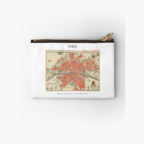 Item preview, Guillaume Delisle - Paris vintage old map designed and sold by FrostMintStudio.