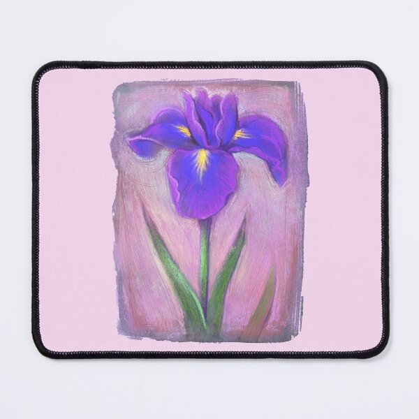 Item preview, Purple Iris Flower Hand Painted Flower Illustration designed and sold by Shadowlight21.