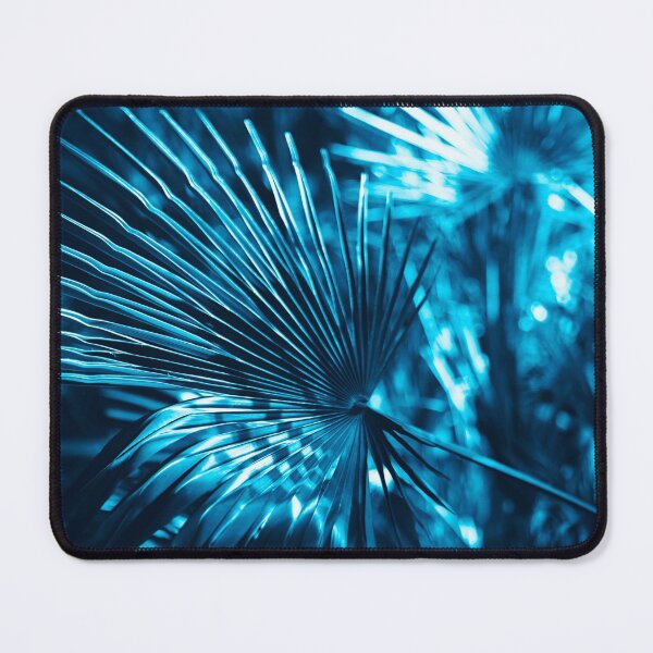 Item preview, Background with blue palm leaves and bright sun designed and sold by Evgeniia Biriukova.