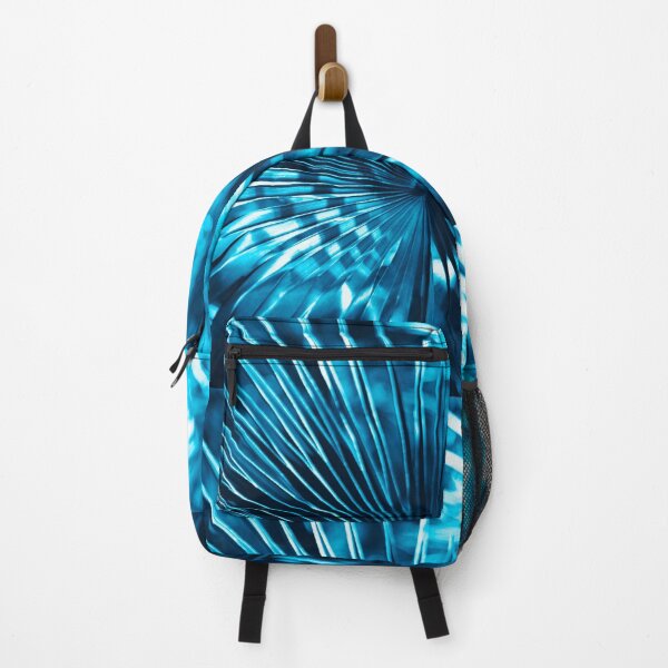Item preview, Background with blue palm leaves and bright sun designed and sold by Evgeniia Biriukova.