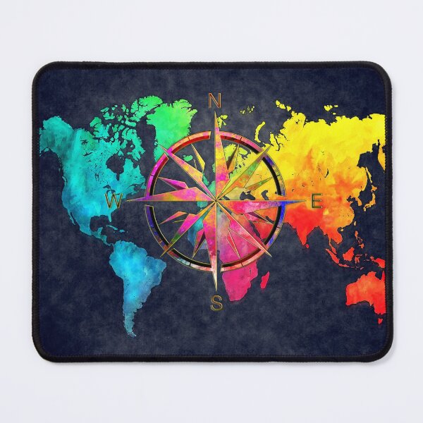 Item preview, world map wind rose 9 #worldmap #map designed and sold by JBJart.