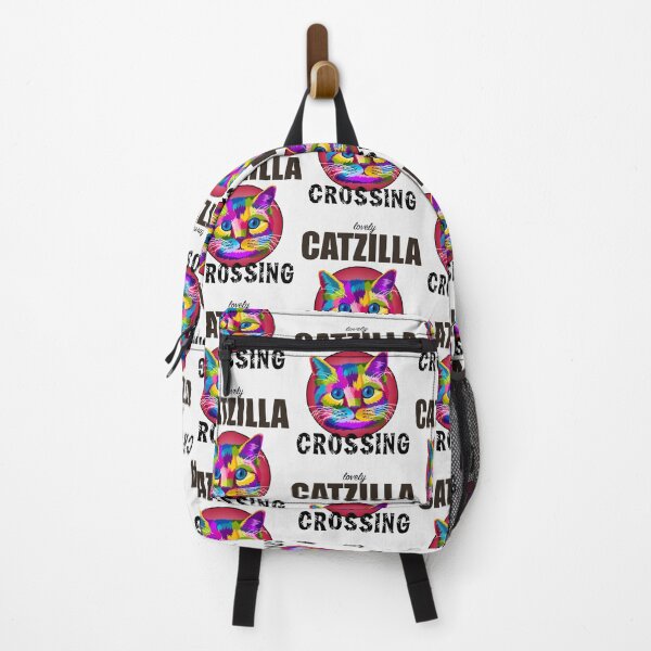 Aperçu de l'œuvre Traversée de chats Catzilla| Cadeau parfait créée et vendue par heathesvan.