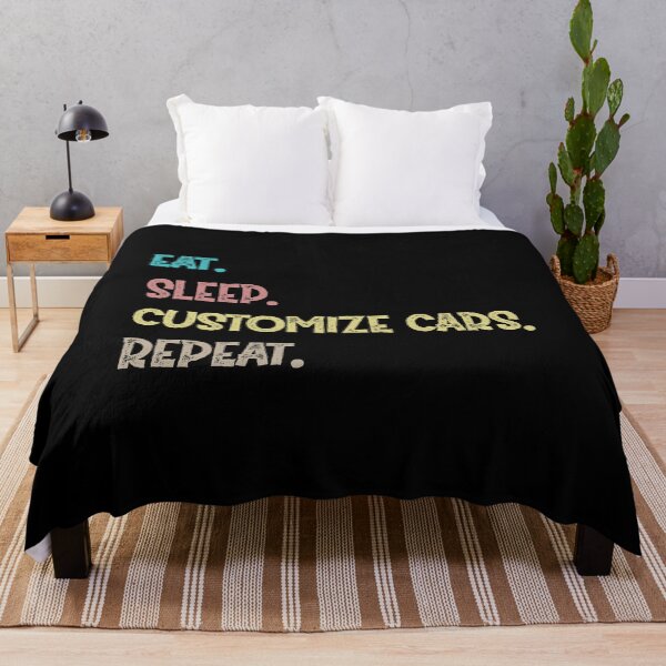 Item preview, Eat. Sleep. Customize Cars. Repeat. designed and sold by Life Shop.