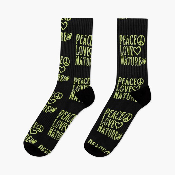 Item preview, Peace Love Nature Grunge Text Design designed and sold by EarthArtDesigns.