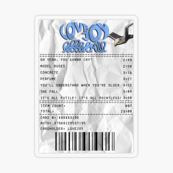 Item preview, pebble brain lovejoy album receipt  designed and sold by emma elisabeth.