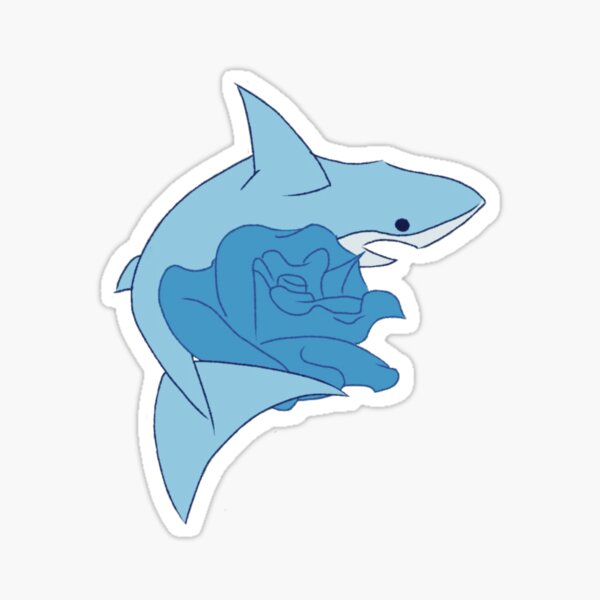 Blue Shark Sticker