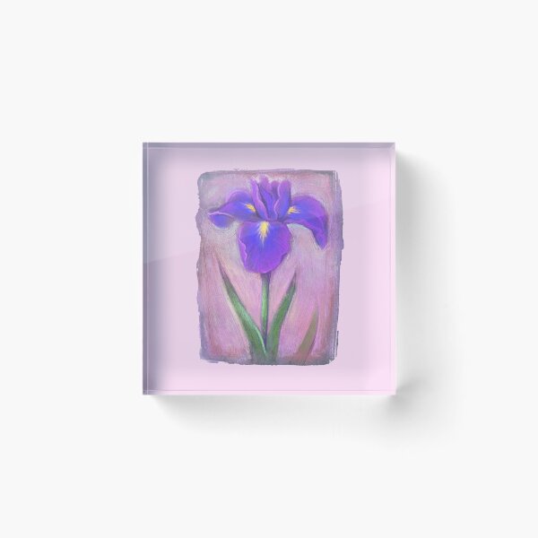 Item preview, Purple Iris Flower Hand Painted Flower Illustration designed and sold by Shadowlight21.