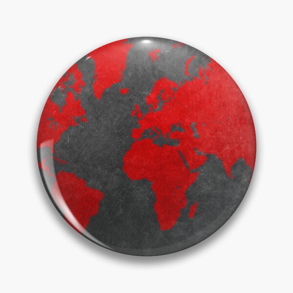 Item preview, World map black and red designed and sold by JBJart.