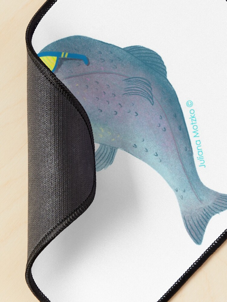 Alternate view of Big Vampire Fish with sunglasses Mouse Pad