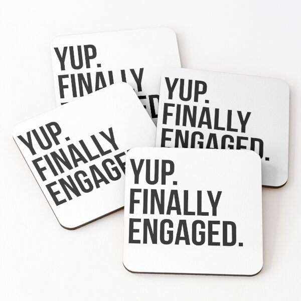 Item preview, Yup Finally Engaged  designed and sold by Profashionall.
