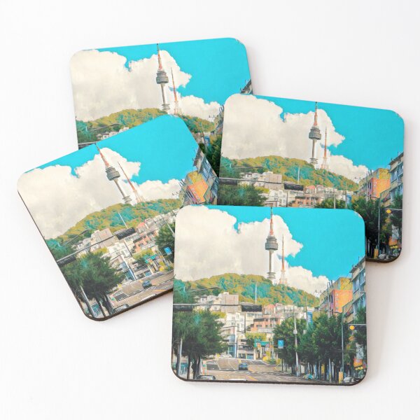 Item preview, Seoul City Streets designed and sold by Sofia-Draws.