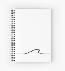 Simple Wave Spiral Notebook