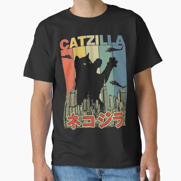 Item preview, Vintage Catzilla Japanese Sunset Style Cat Kitten Lover| Perfect Gift designed and sold by heathesvan.