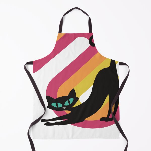 Item preview, Atomic cat playing on retro rainbow design designed and sold by LisWilliams.