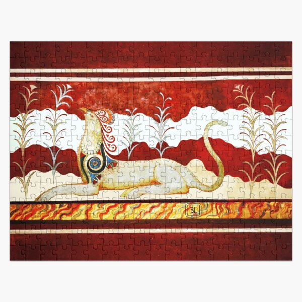 GRIFFIN FRESCO FROM KNOSSOS PALACE THRONE ROOM Jigsaw Puzzle