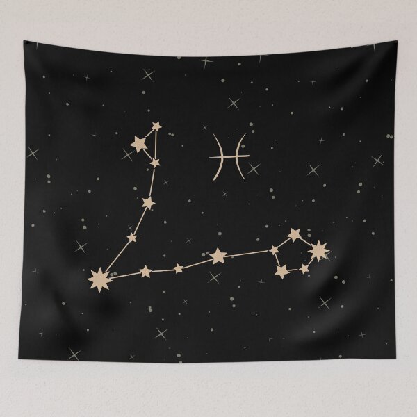 Item preview, Pisces Star Sign Zodiac Constellation designed and sold by sashabookishart.