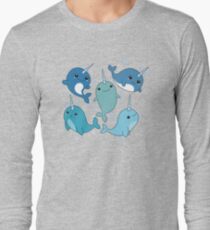 Camiseta de manga larga Patrón Narwhal