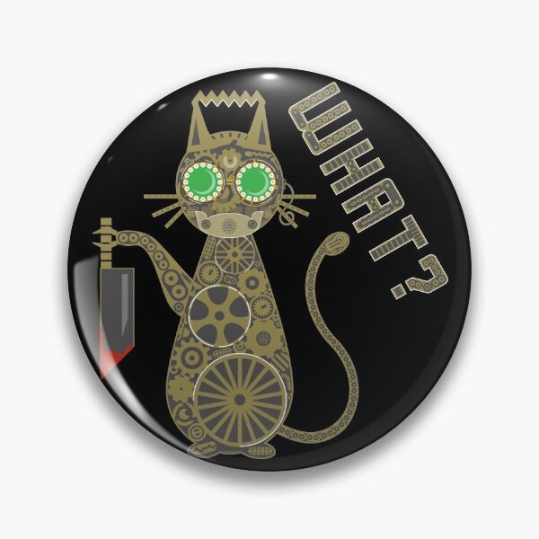 Item preview, What Steampunk Killer Murder Cat with Knife and Hannibal Mask designed and sold by orionlodubyal.