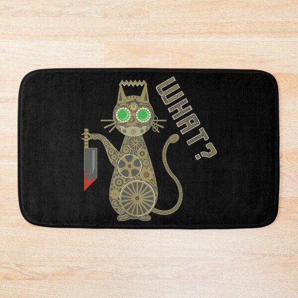 Item preview, What Steampunk Killer Murder Cat with Knife and Hannibal Mask designed and sold by orionlodubyal.