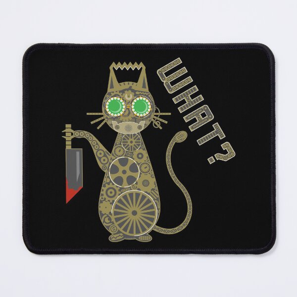 Item preview, What Steampunk Killer Murder Cat with Knife and Hannibal Mask designed and sold by orionlodubyal.