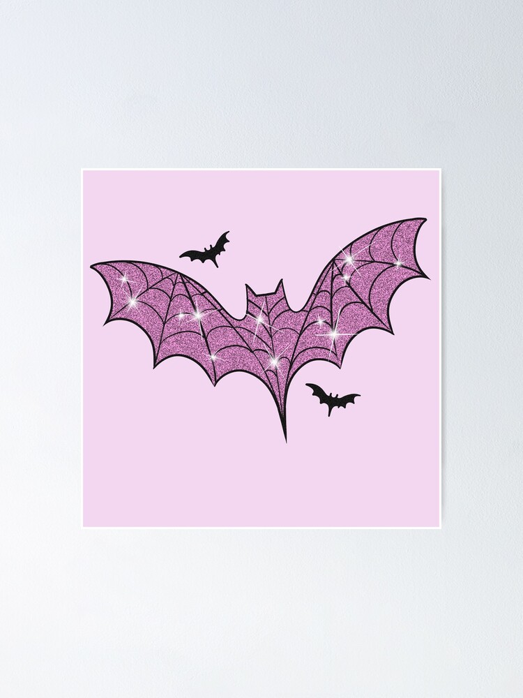 Pink Spider Web Bat Poster for Sale by gross-girl99
