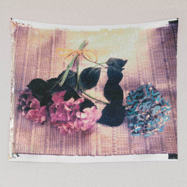 Item preview, Red and Blue Hydrangea Still Life designed and sold by Duane  Gamble (Creative Photo Products).