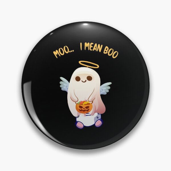 Aperçu de l'œuvre Moo I Mean Boo Drôle Vache Fantôme Halloween créée et vendue par khalilelk.