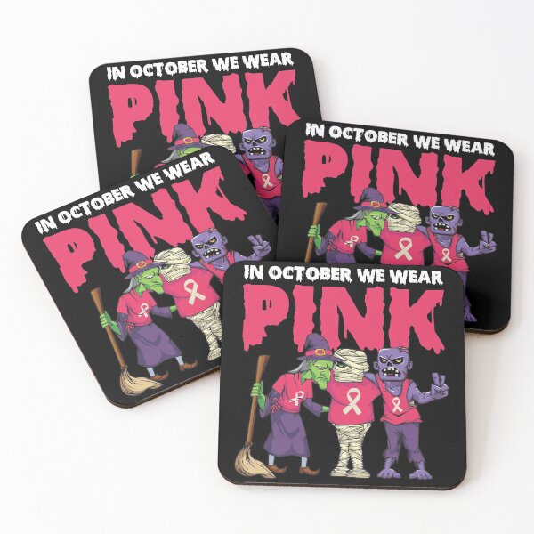 Item preview, In October We Wear Pink Pumpkins Breast Cancer Awareness Cure designed and sold by ecomdesign.