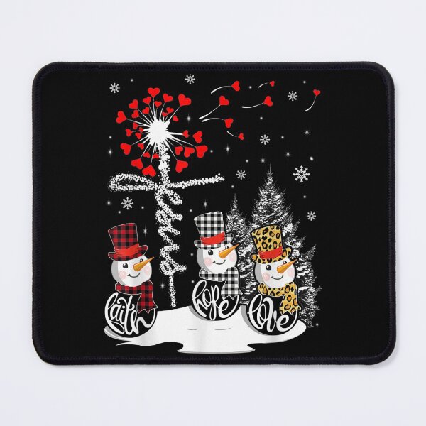 Item preview, Faith Hope Love Snowman Jesus Dandelion Christian Christmas designed and sold by taylobarucau97.