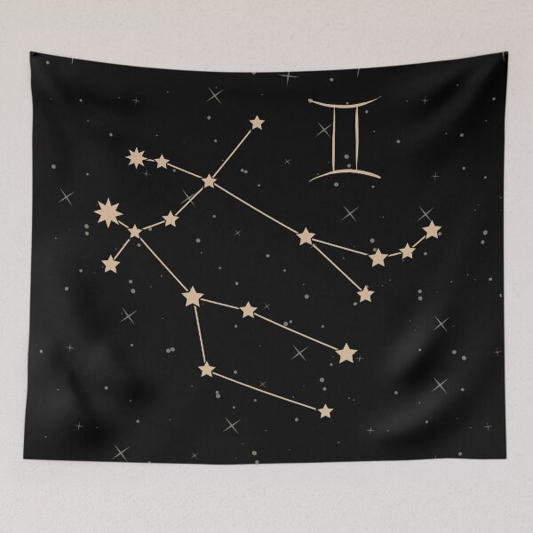 Item preview, Gemini Star Sign Zodiac Constellation designed and sold by sashabookishart.