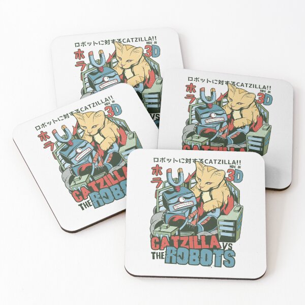 Item preview, Catzilla vs Robots| Perfect Gift designed and sold by heathesvan.