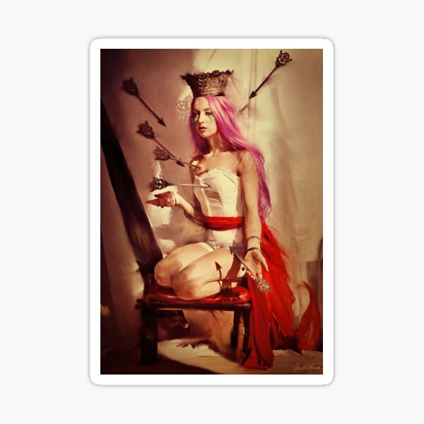 The queen and the broken oaths Sticker