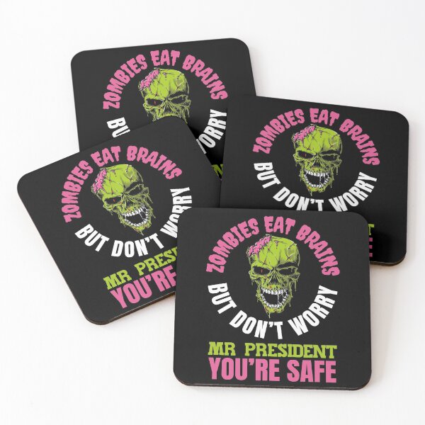 Item preview, Zombies Eat Brains, but dont worry Mr President - youre safe! Funny Anti Joe Biden design! designed and sold by HROC.